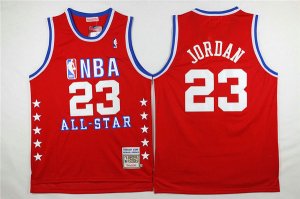 Maillot De Basket All Star 1988-1989 Michael Jordan 23 Engrener Rouge